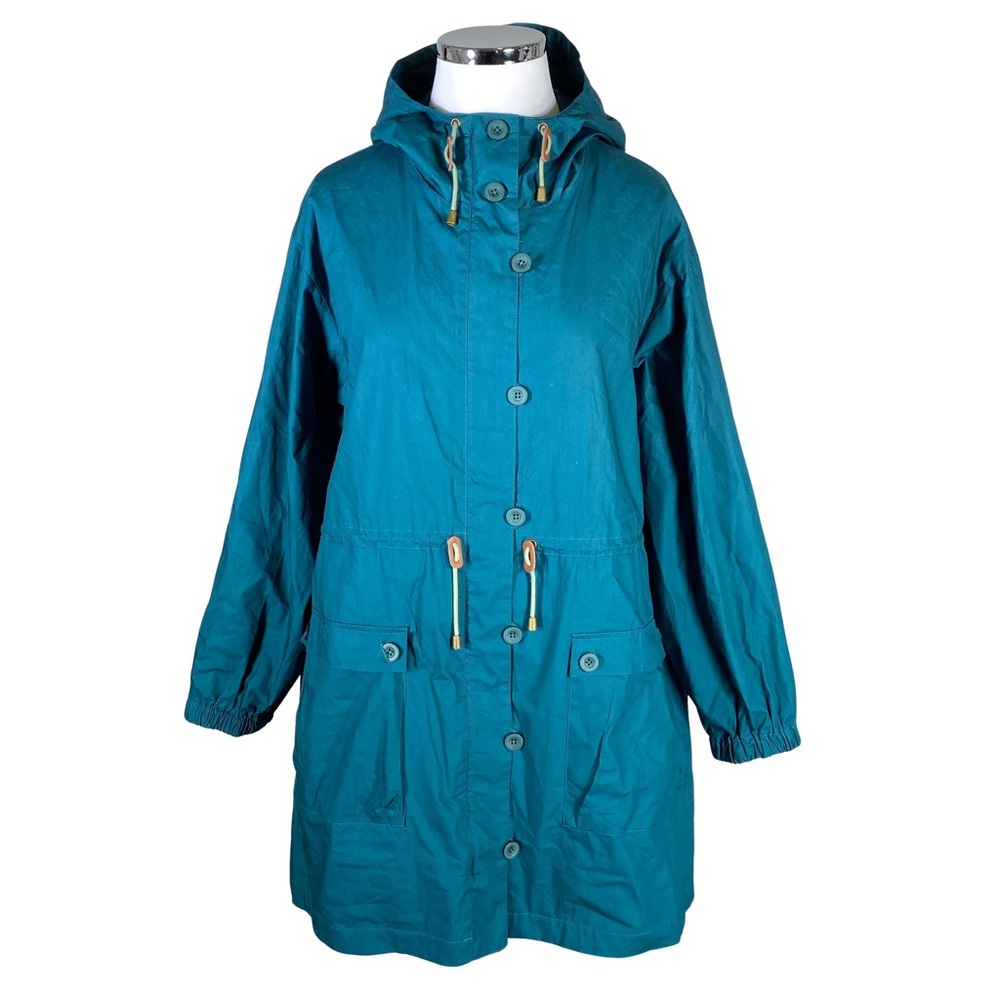 Gudrun Sjoden Jacket Organic Cotton windbreaker anorak layer blue green XXL‎ 2X